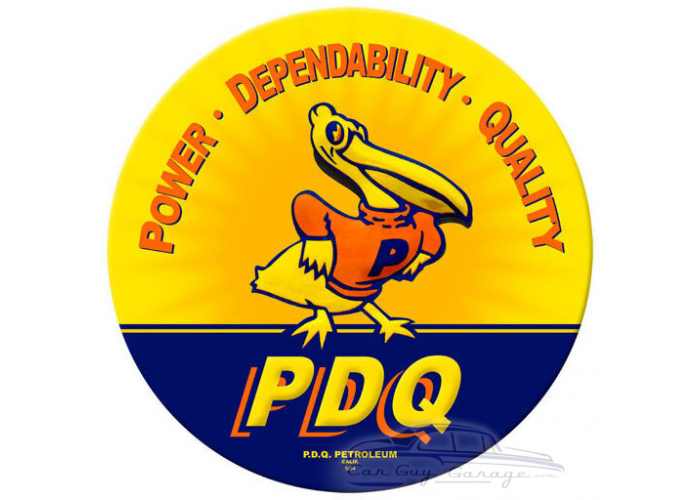 PDQ Duck Metal Sign - 14" x 14"