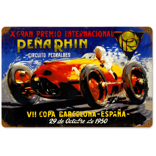 Pena Rhin Metal Sign - 18" x 12"