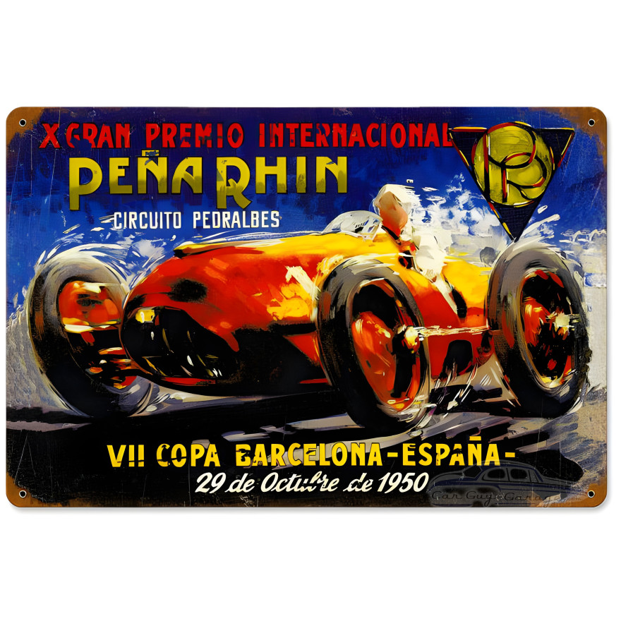 Pena Rhin Metal Sign - 18" x 12"