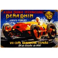 Pena Rhin Circuit Metal Sign - 16" x 24"