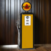 Pennzoil Tokheim 39 Replica Gas Pump - 76" Tall x 32" Wide x 16" Deep