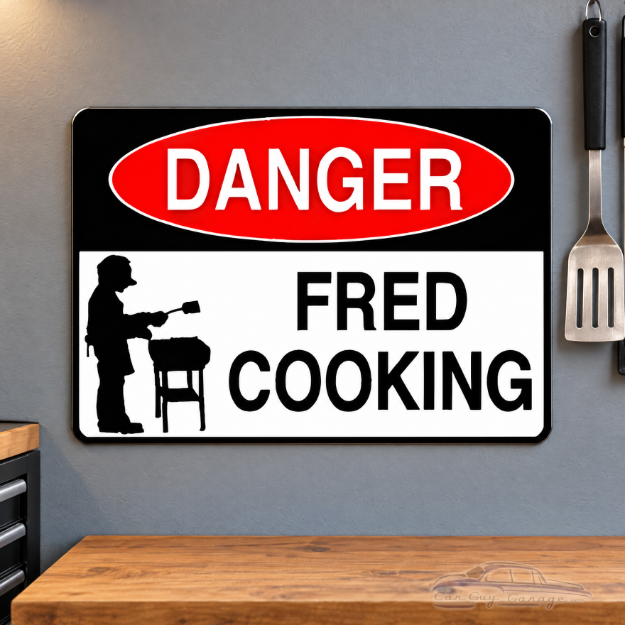 Custom BBQ Sign - Personalized Danger Aluminum Grill Plaque