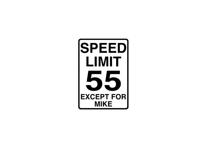Personalized Aluminum Speed Limit Sign