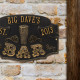 Personalized Cast Aluminum Established Bar Plaque Personalized Cast Aluminum Established Bar Plaque