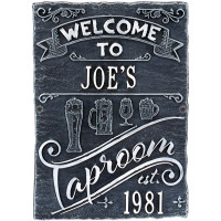 Personalized Taproom and Brew Pub Bar Sign - Cast Aluminum Plaque
