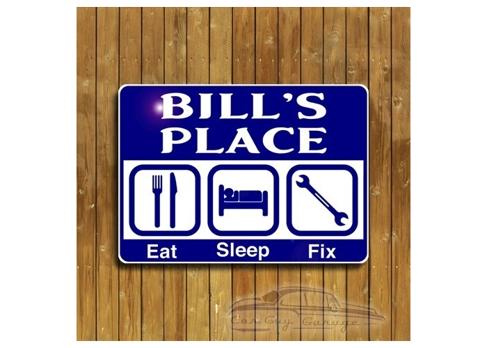 Personalized Eat Sleep Fix Sign