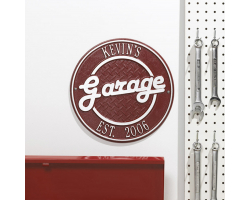 Personalized Cast Aluminum Garage Plaque