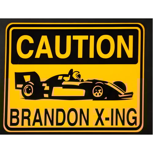 Personalized Open Wheel Racer Sign