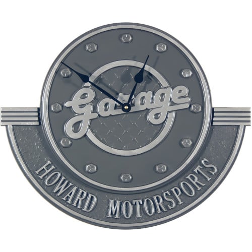 Personalized Cast Aluminum Plaque Clock