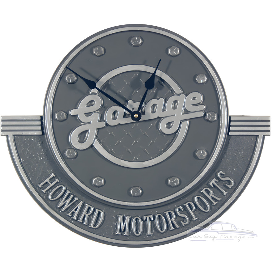 Personalized Cast Aluminum Plaque Clock Personalized Cast Aluminum Plaque Clock