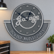 Personalized Cast Aluminum Garage Wall Clock - 18-Inch