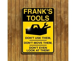 Personalized Tools Sign