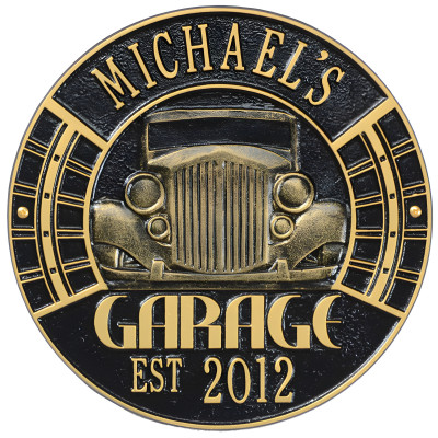 Plaque Décorative Vintage Garage – Métal – Style Mécanique – Neuve