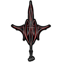 Pinstripe Metal Sign - 12" x 18" Custom Shape