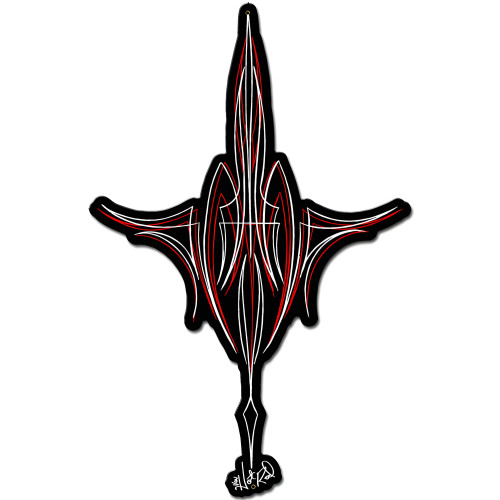 Pinstripe Metal Sign - 12" x 18" Custom Shape
