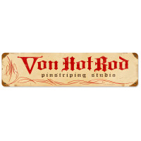 Pinstripe Studio Metal Sign - 20" x 5"
