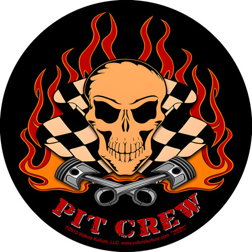 Pit Crew Metal Sign - 10" x 10"