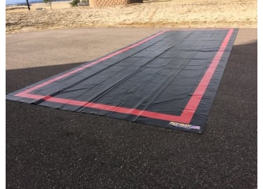  Extra Large Garage Floor Rubber Mat, Waterproof Black