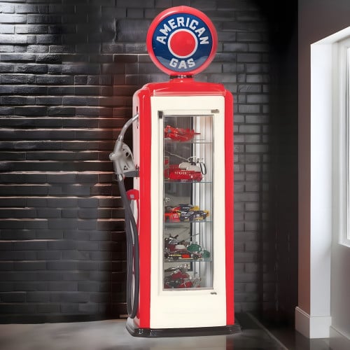 American Gas Tokheim 39 Display Case Gas Pump