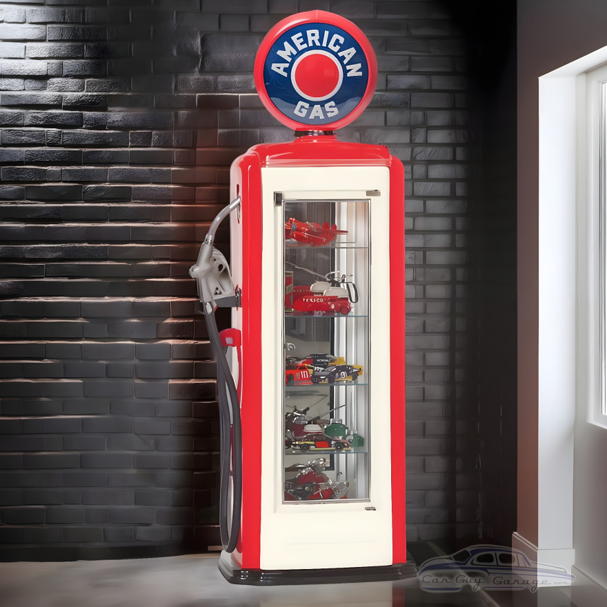 American Gas Tokheim 39 Display Case Gas Pump