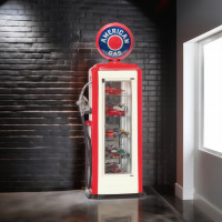 American Gas Tokheim 39 Display Case Gas Pump