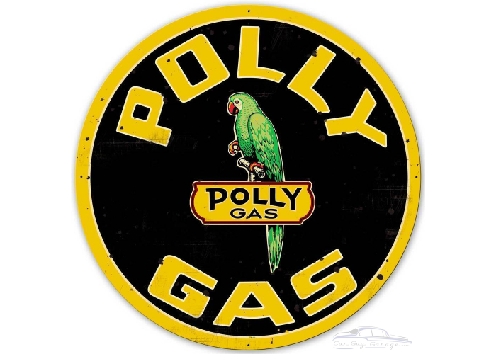 Polly Gas XL Metal Sign