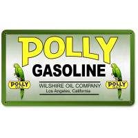 Polly Gas Metal Sign - 14" x 8"