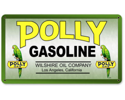 Polly Gas Metal Sign - 14" x 8"