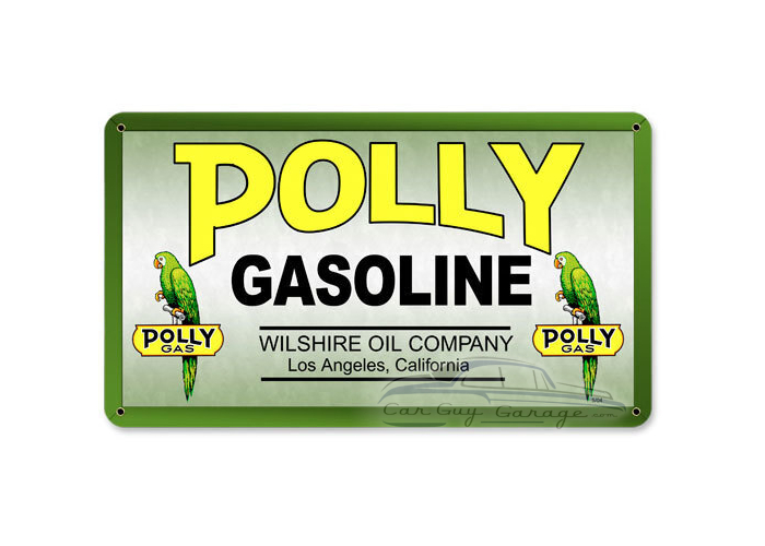 Polly Gas Metal Sign - 14" x 8"