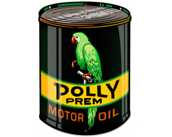 Polly Oil Can Metal Sign