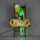 Polly Shaped Polly Gas Neon Sign With Backing Polly Shaped Polly Gas Neon Sign With Backing