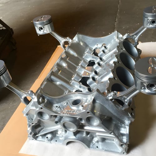 Pontiac V8 Chrome Coffee Table