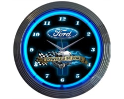 Powered by Ford Neon Clock