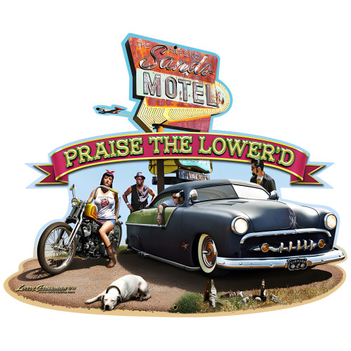 Praise the Lower'd Metal Sign - 18" x 15"