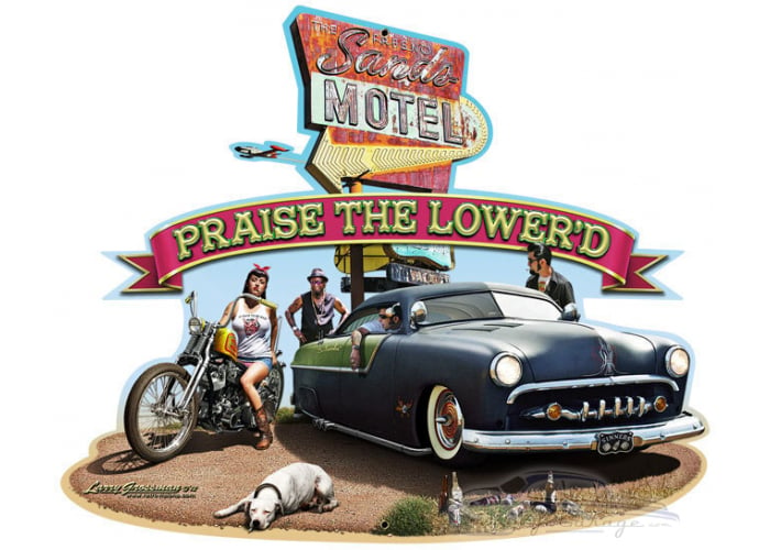 Praise the Lower'd Metal Sign - 18" x 15"