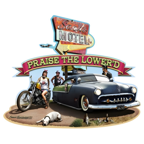 Praise the Lowered Metal Sign - 28" x 24"