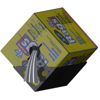 Aluminum Rags-in-a-Box Wall Mount Holder - Black Powder-Coated