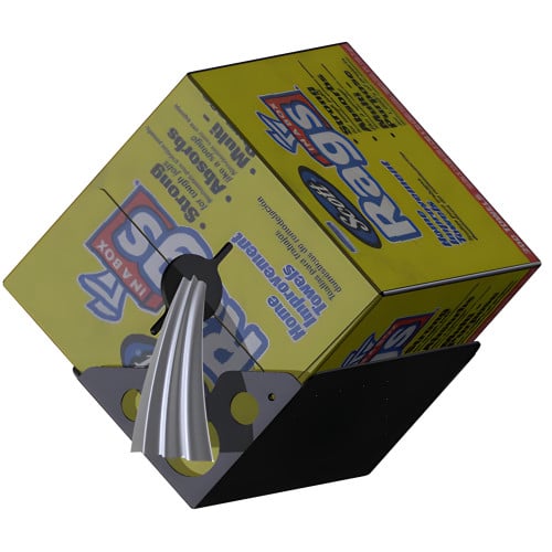 Premium Aluminum Trick Shop Rag Box Holder