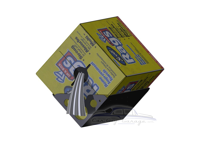 Premium Aluminum Trick Shop Rag Box Holder