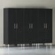 Black Modular 3 Piece Garage Storage Closets Black Modular 3 Piece Garage Storage Closets