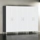 White Modular 3 Piece Garage Storage Closets White Modular 3 Piece Garage Storage Closets
