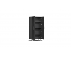 Midnight Black Wood 6-Pc Tall Cabinet Kit