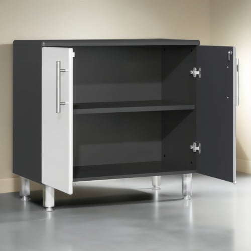 White Modular Oversized 2-Door Base Garage Cabinet