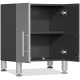 Stardust Silver Metallic MDF 2-Door Oversize Base Cabinet