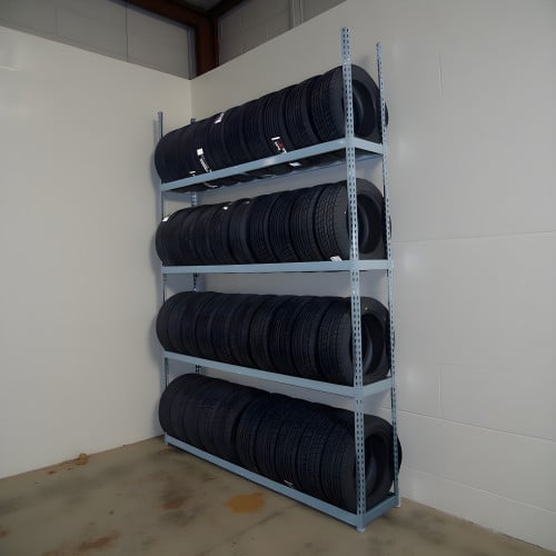 Four Tier Tire Shelving for 36 to 44 Tires