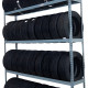 Four Tier Tire Shelving for 36 to 44 Tires Four Tier Tire Shelving for 36 to 44 Tires
