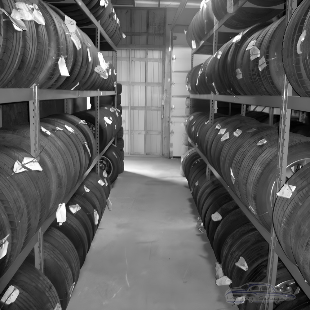Four Tier Tire Shelving for 36 to 44 Tires