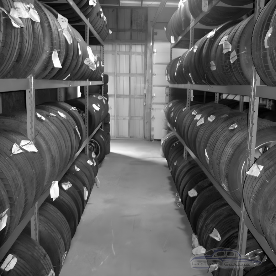 Four Tier Tire Shelving for 36 to 44 Tires Four Tier Tire Shelving for 36 to 44 Tires