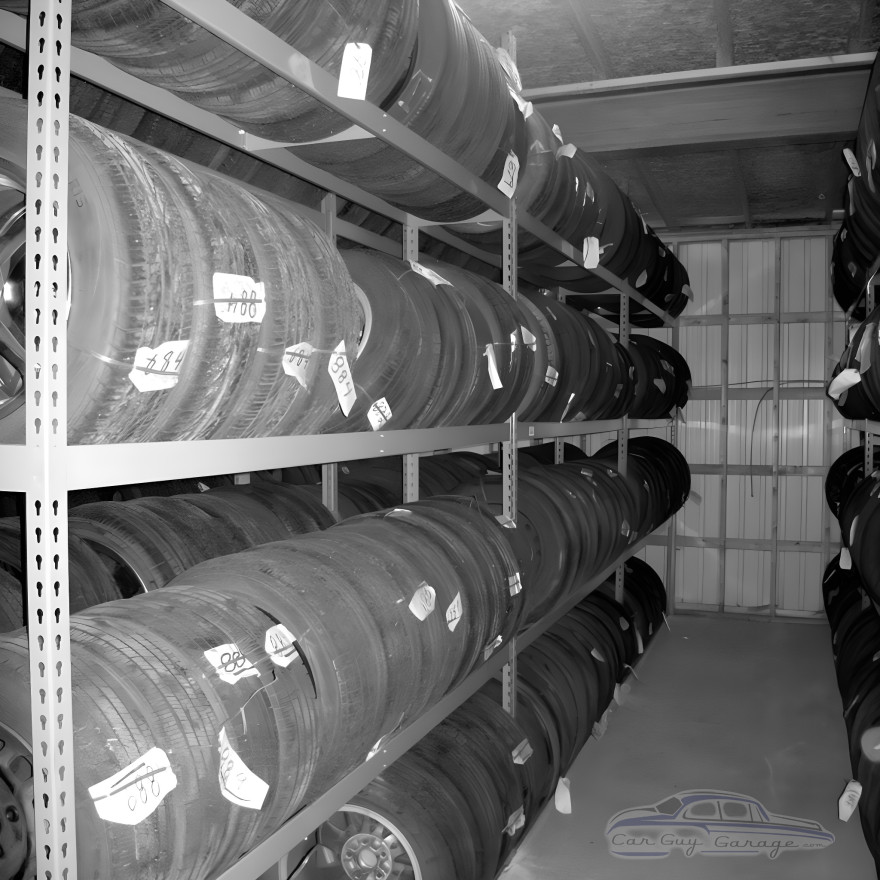 Four Tier Tire Shelving for 36 to 44 Tires Four Tier Tire Shelving for 36 to 44 Tires
