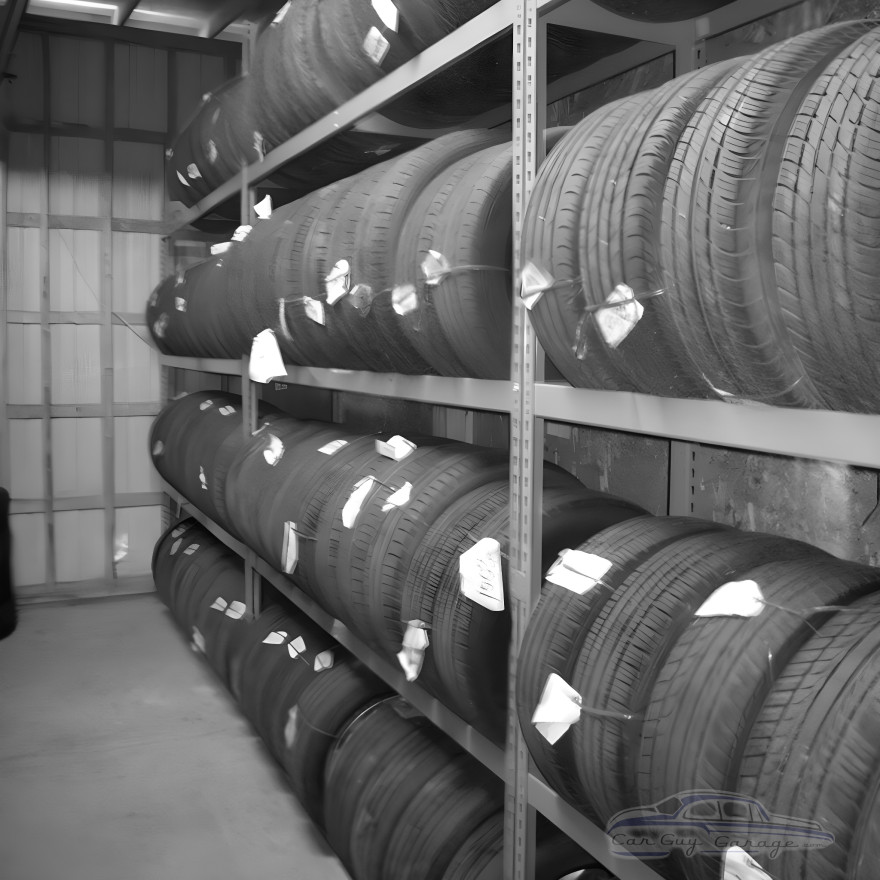 Four Tier Tire Shelving for 36 to 44 Tires Four Tier Tire Shelving for 36 to 44 Tires
